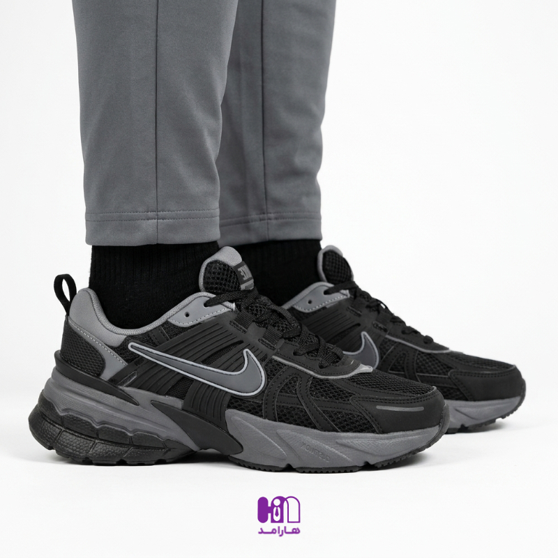 کتونی نایک وی تو کی ران مشکی طوسی ( Nike V2K Run ) کتونی نایک وی تو کی ران مشکی طوسی ( Nike V2K Run )