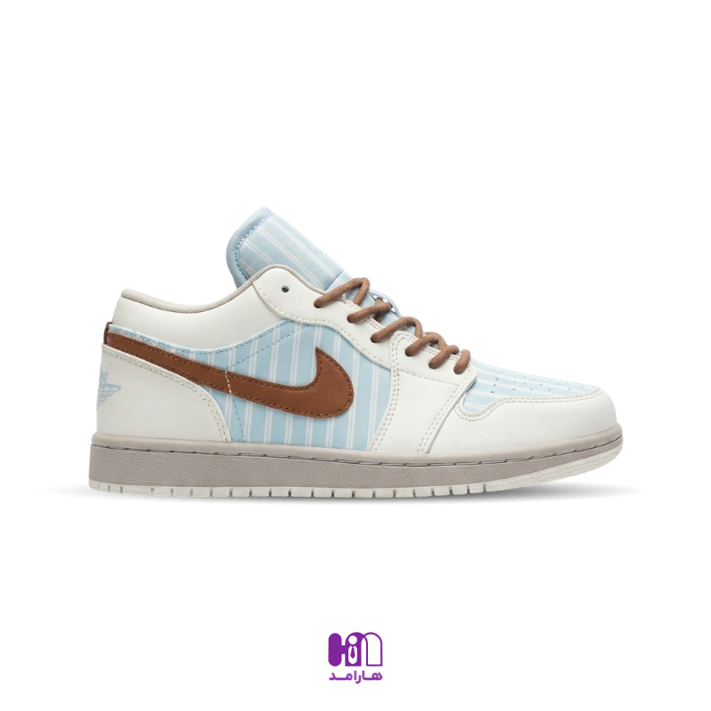 کتونی زنانه نایک ایر جردن 1 (IR7553-422) (Nike Air Jordan 1 Low Pinstripe Pack)
