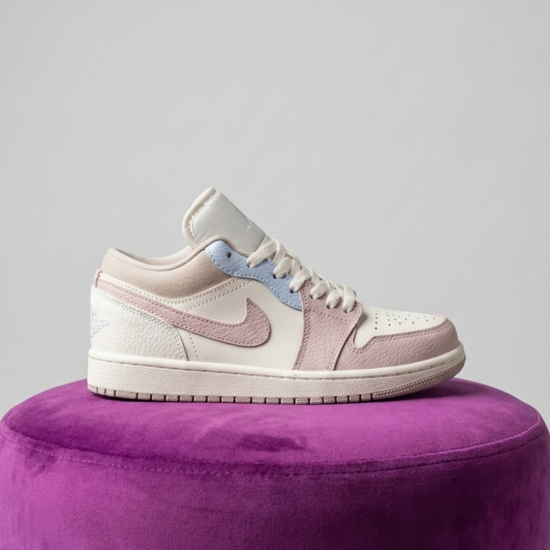 کتونی زنانه نایک ایر جردن 1 (IV3219-161) ( Nike Air Jordan 1 Low Soft Pink ) کتونی زنانه نایک ایر جردن 1 (IV3219-161) ( Nike Air Jordan 1 Low Soft Pink )