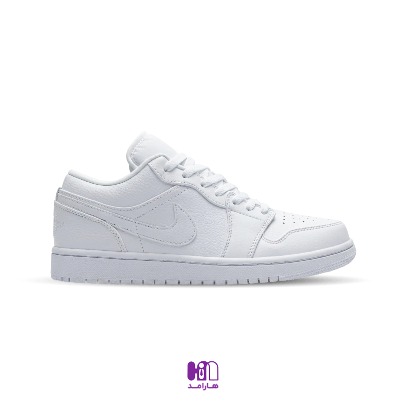 کتونی نایک ایر جردن 1 سفید (553558-111) (Nike Air Jordan 1 Low Triple White)