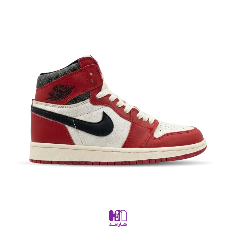 کتونی ساقدار نایک ایر جردن 1 شیکاگو (DZ5485-612) (Nike Air Jordan 1 High OG Chicago Lost and Found)