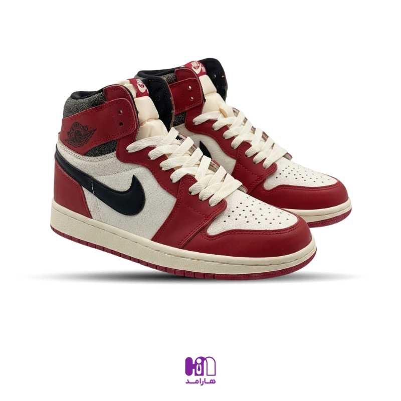 کتونی ساقدار نایک ایر جردن 1 شیکاگو (DZ5485-612) ( Nike Air Jordan 1 High OG Chicago Lost and Found ) کتونی ساقدار نایک ایر جردن 1 شیکاگو (DZ5485-612) ( Nike Air Jordan 1 High OG Chicago Lost and Found )