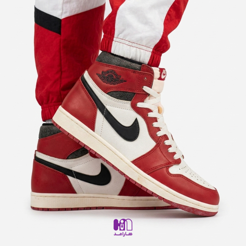 کتونی ساقدار نایک ایر جردن 1 شیکاگو (DZ5485-612) ( Nike Air Jordan 1 High OG Chicago Lost and Found ) کتونی ساقدار نایک ایر جردن 1 شیکاگو (DZ5485-612) ( Nike Air Jordan 1 High OG Chicago Lost and Found )