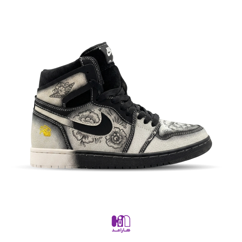 کتونی ساقدار نایک ایر جردن 1 فامیلیا (FQ8155-010) (Nike Air Jordan 1 High Zoom Air CMFT 2)