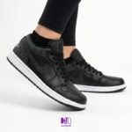 کتونی نایک ایر جردن 1 بلک الفنت (FB9907-001) (Nike Air Jordan 1 Low Black Elephant)
